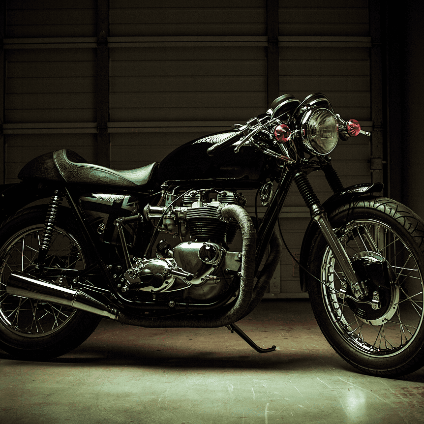 Dennis Buys Classic Motorcycles llike this vintage Triumph cafe racer